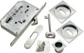 Система для раздвижных дверей Morelli MHS-2 L SC, Матовый хром