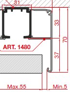 Система для раздвижных дверей Morelli Innovation TRACK-D 1480/300