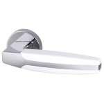 Ручка раздельная R.URB52.ARC (ARC URB2) CP/White-14 хром/белый — ARMADILLO