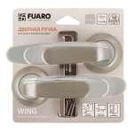 Ручка раздельная WING RM/HD SN/CP-3 матовый никель/хром — FUARO