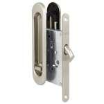 Защелка с ручками для раздвижных дверей SH.SL152.KIT011-BK (Soft LINE SL-011) SN-3 матовый никель — PUNTO