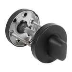 Ручка поворотная BK6.R.DSS201-02 (DSS-02-BK6) (INOX 201) BLACK — FUARO