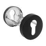 Накладка под цилиндр ET.R.DSS201-02 (DSS-02-ET) (INOX 201) BLACK — FUARO