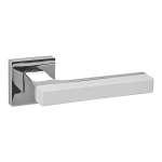 Ручка раздельная LM/Z K.QS52.FLASH CP/WH-19 хром/белый — FUARO